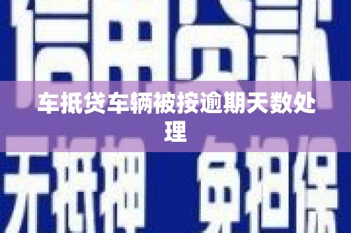 邛崃车抵贷车辆被按逾期天数处理