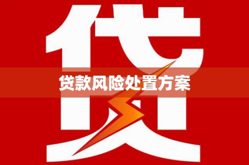 滕州贷款风险处置方案