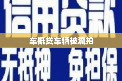 洮北车抵贷车辆被流拍