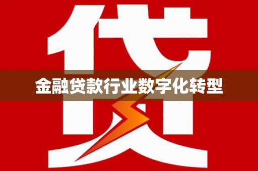 遵化金融贷款行业数字化转型