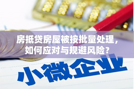 苍南房抵贷房屋被按批量处理，如何应对与规避风险？