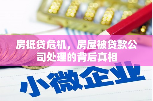 樟树房抵贷危机，房屋被贷款公司处理的背后真相
