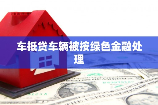 鲁甸车抵贷车辆被按绿色金融处理