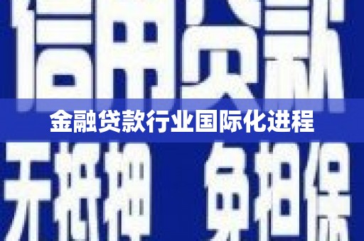尖扎金融贷款行业国际化进程