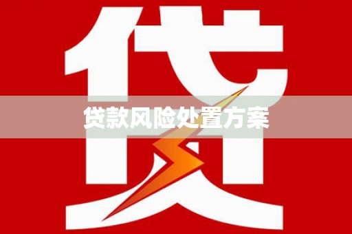 五家渠贷款风险处置方案