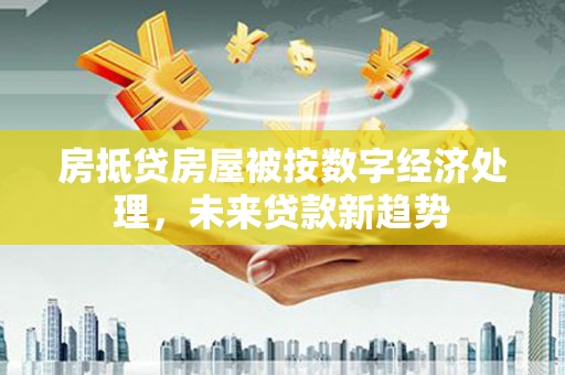 普宁房抵贷房屋被按数字经济处理，未来贷款新趋势