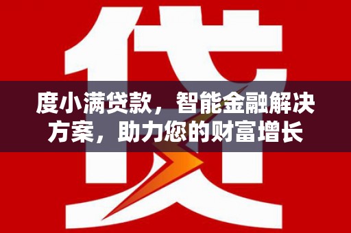 凤阳度小满贷款，智能金融解决方案，助力您的财富增长