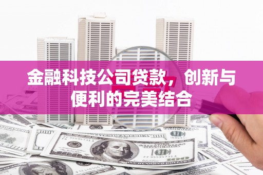 永川金融科技公司贷款，创新与便利的完美结合