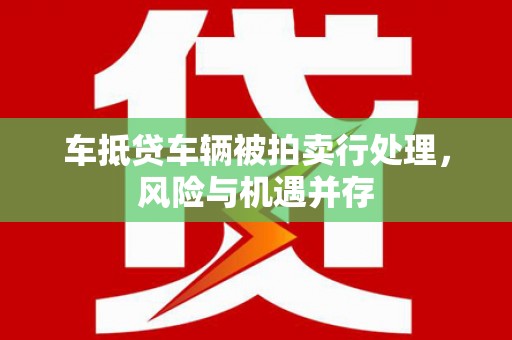 富平车抵贷车辆被拍卖行处理，风险与机遇并存