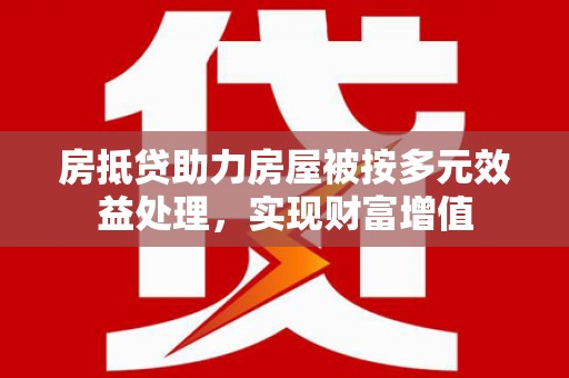 新丰房抵贷助力房屋被按多元效益处理，实现财富增值