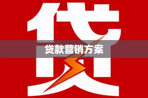 丽水贷款营销方案