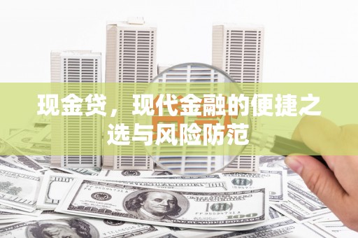 海门现金贷，现代金融的便捷之选与风险防范