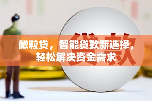 金口河微粒贷，智能贷款新选择，轻松解决资金需求
