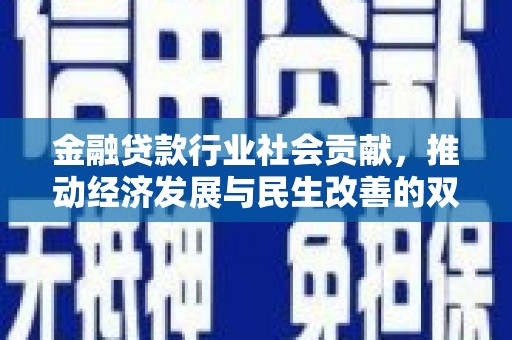 沙鹿金融贷款行业社会贡献，推动经济发展与民生改善的双重引擎
