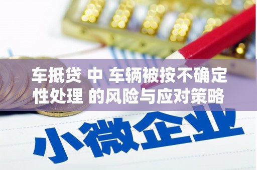 巴音郭楞蒙古车抵贷 中 车辆被按不确定性处理 的风险与应对策略