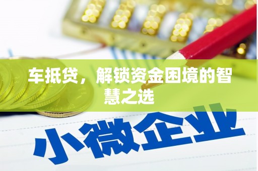 武山车抵贷，解锁资金困境的智慧之选