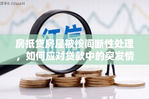 逊克房抵贷房屋被按间断性处理，如何应对贷款中的突发情况？