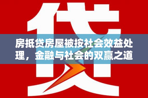 波密房抵贷房屋被按社会效益处理，金融与社会的双赢之道