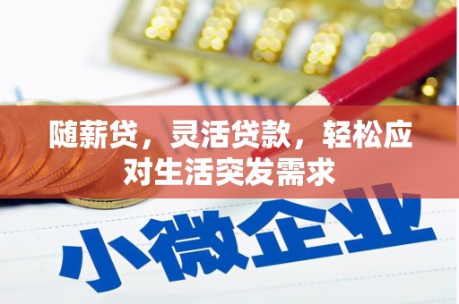 疏勒随薪贷，灵活贷款，轻松应对生活突发需求