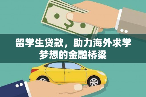 湟源留学生贷款，助力海外求学梦想的金融桥梁