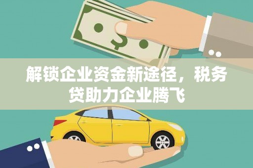 德钦解锁企业资金新途径，税务贷助力企业腾飞