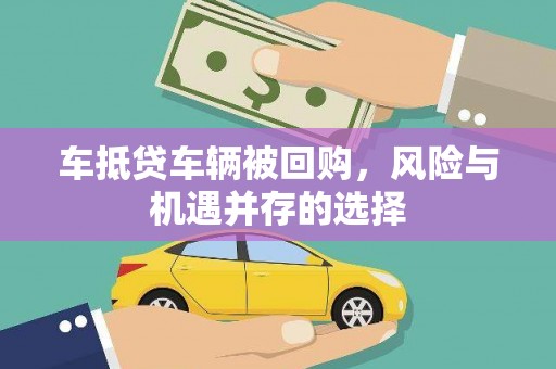 湟源车抵贷车辆被回购，风险与机遇并存的选择