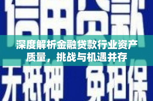 澳门深度解析金融贷款行业资产质量，挑战与机遇并存
