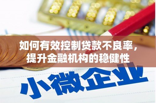 益阳如何有效控制贷款不良率，提升金融机构的稳健性