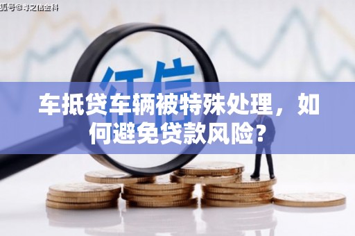 云溪车抵贷车辆被特殊处理，如何避免贷款风险？