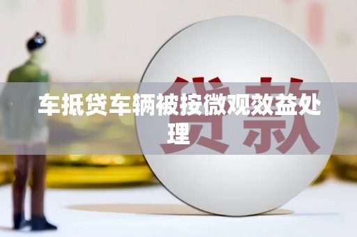 二连浩特车抵贷车辆被按微观效益处理