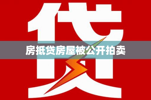 高邑房抵贷房屋被公开拍卖