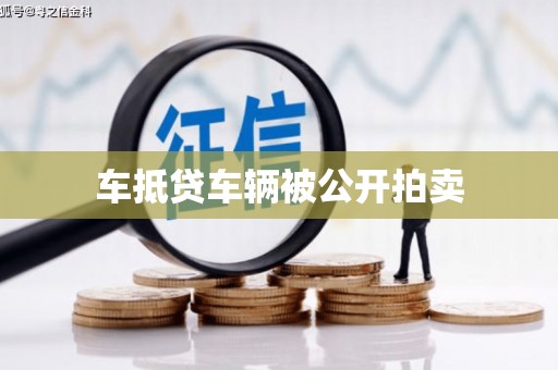 福州车抵贷车辆被公开拍卖