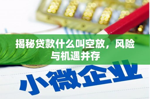 碾子山揭秘贷款什么叫空放，风险与机遇并存
