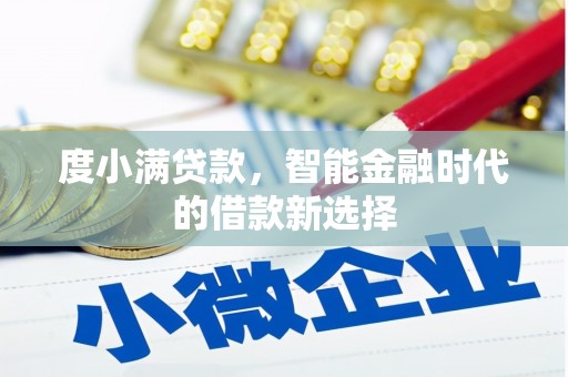 中西度小满贷款，智能金融时代的借款新选择