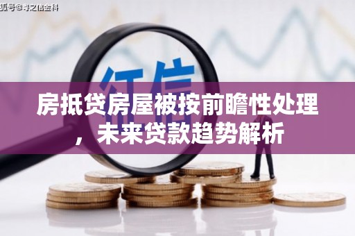 阜阳房抵贷房屋被按前瞻性处理，未来贷款趋势解析
