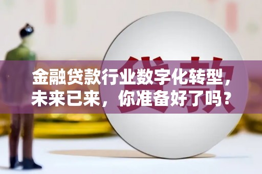 栾川金融贷款行业数字化转型，未来已来，你准备好了吗？