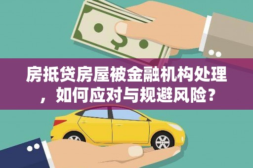 栾川房抵贷房屋被金融机构处理，如何应对与规避风险？
