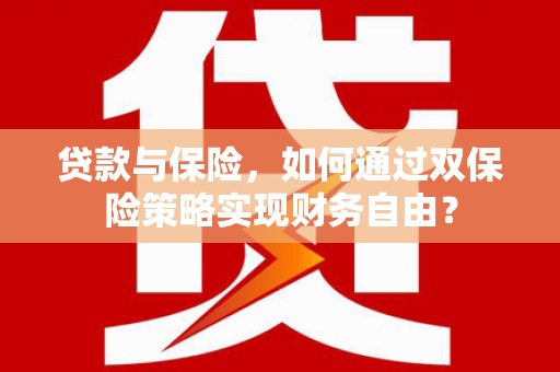 临沂贷款与保险，如何通过双保险策略实现财务自由？
