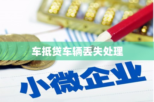 格尔木车抵贷车辆丢失处理