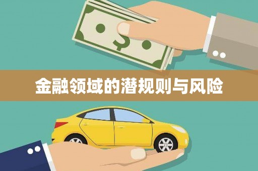 友谊金融领域的潜规则与风险