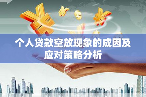沙洋个人贷款空放现象的成因及应对策略分析