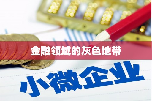 甘谷金融领域的灰色地带