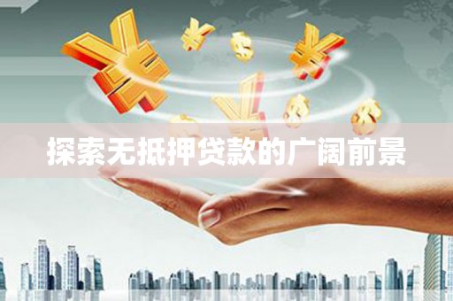 善化探索无抵押贷款的广阔前景