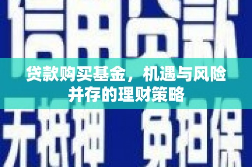 塘厦贷款购买基金，机遇与风险并存的理财策略